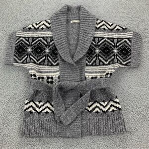 Old Navy Women's Knit Wool Blend Short Sleeve Chunky Cardigan  -  Size:  M